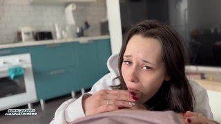 Устроил ей шантаж — и она вся в моей сперме