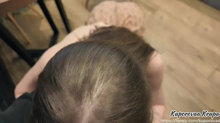 Новая соседка зашла на кофе, а ушла со спермой на лице – отлично познакомились!